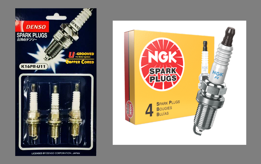 NGK and Nippondenso spark plugs
