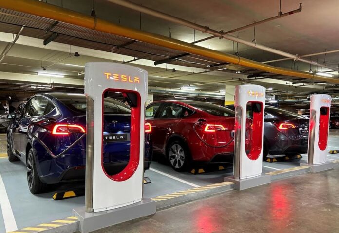 Tesla Destination Charger and Supercharger
