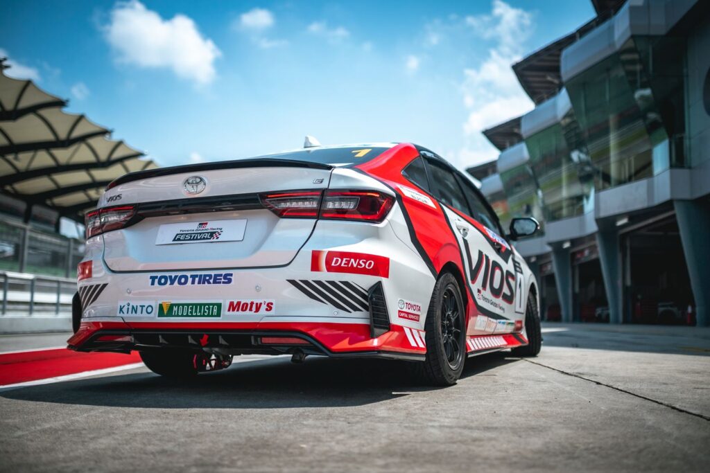 Vios Bike Racking All-new Toyota Racing Vios makes debut at Sepang Circuit