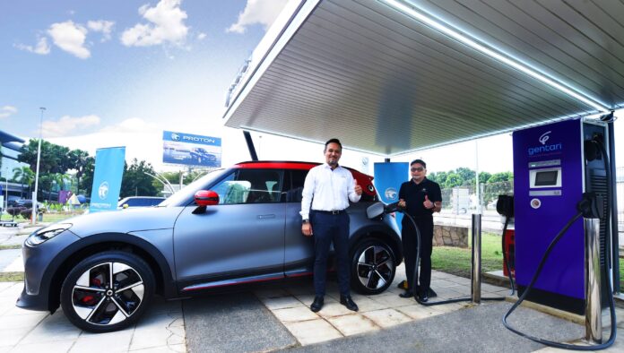 Proton Gentari EV charging station