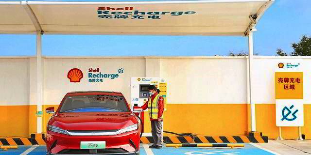 Shell EV station in China