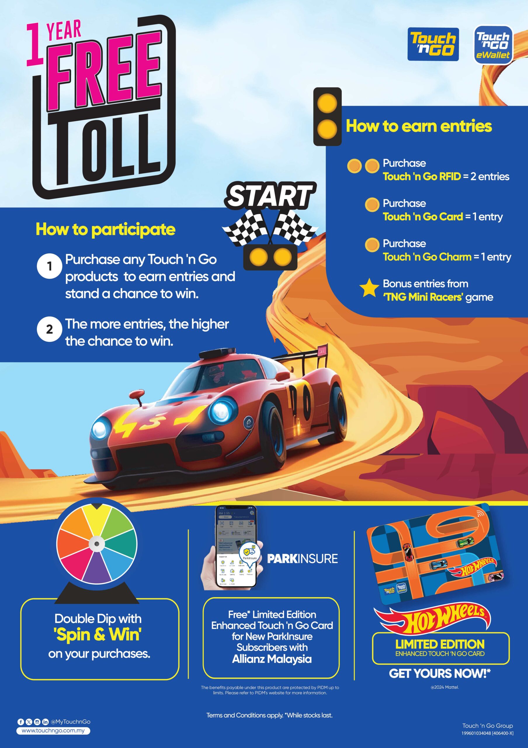 TouchnGo Hot Wheels NFC card