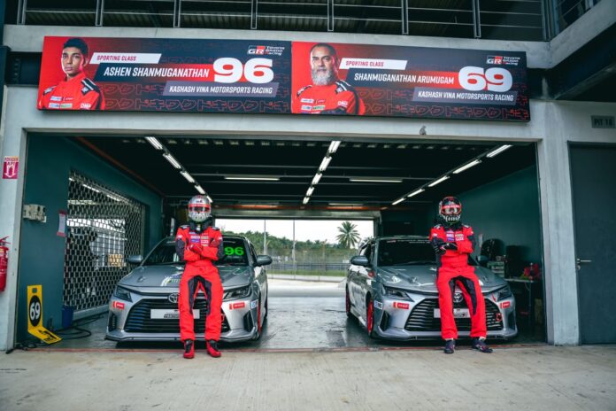 TGR Vios Challenge father and son team