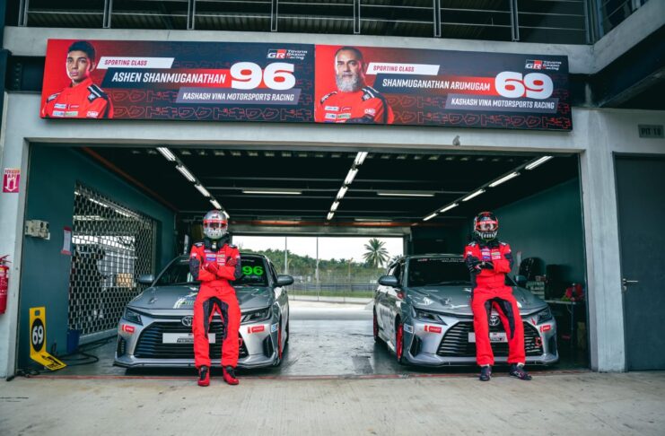 TGR Vios Challenge father and son team