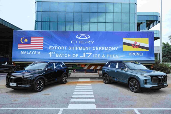 Chery exports to Brunei from Malaysia